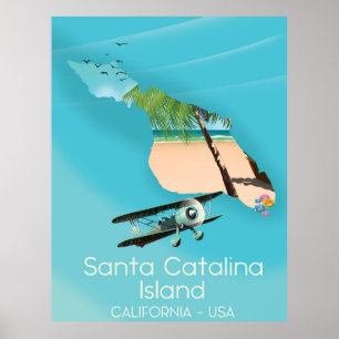 Affiche Santa Catalina Island California USA