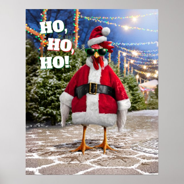 Affiche Santa Chicken (Devant)