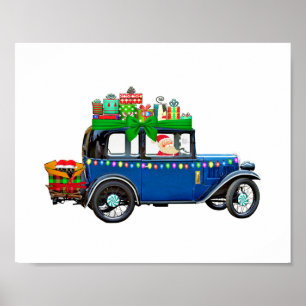 Affiche Santa Claus Jalopy