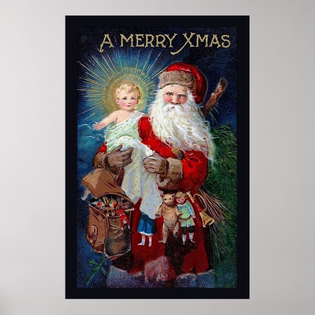 Affiche Santa Claus with Christ Child (Devant)