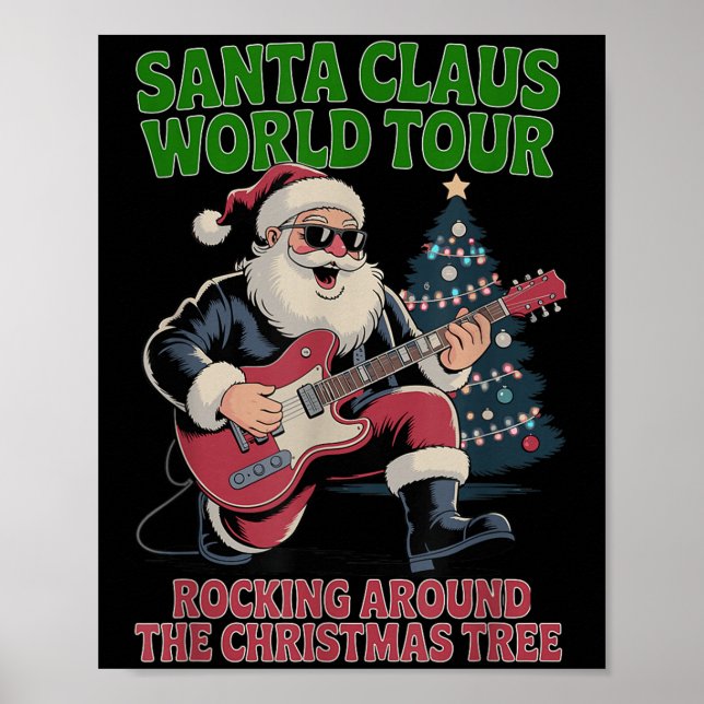 Affiche Santa Claus World Tour Rocking Around The Christma (Devant)