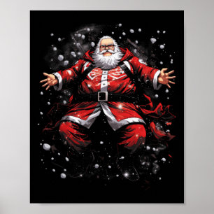 Affiche Santa Clause rétro américaine Vintage Noël #6