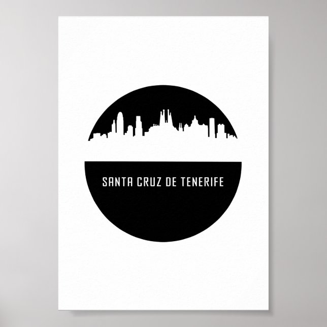 Affiche Santa Cruz de Tenerife | villes d'Espagne (Devant)
