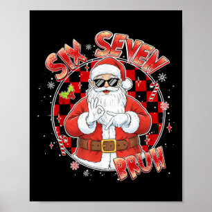 Affiche Santa malade sept Bruh 67 Six Sept Memes Tendance