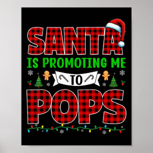 Affiche Santa Me Promeut En Pops Xmas Grossesse En Attente