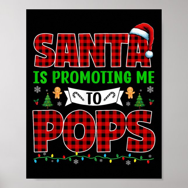 Affiche Santa Me Promeut En Pops Xmas Grossesse En Attente (Devant)