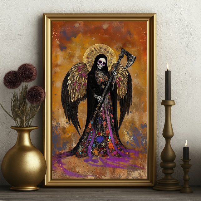 Affiche Santa Muerte Mystical Surreal Abstract Portrait (Créateur téléchargé)