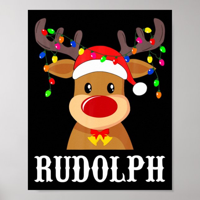 Affiche Santa Reindeer Rudolph Xmas Group Costume  (Devant)