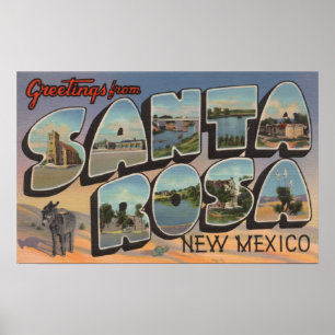 Affiche Santa Rosa, Nouveau-Mexique - Grandes scènes de le