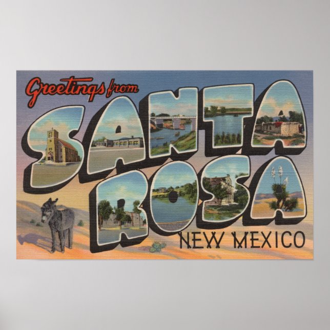 Affiche Santa Rosa, Nouveau-Mexique - Grandes scènes de le (Devant)
