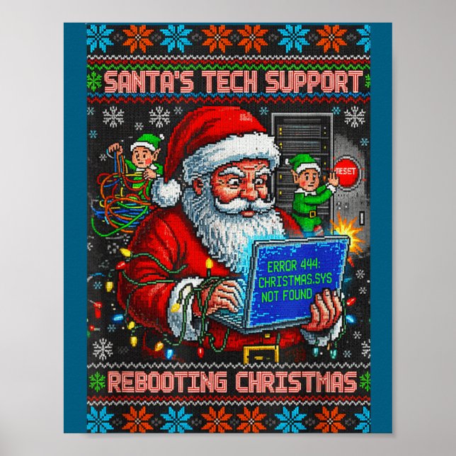 Affiche Santa s Support Rebooting Tech Ugly (Devant)