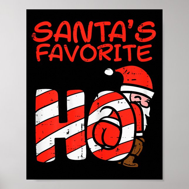 Affiche Santas Favorite Funny Naughty Adult Christmas Xmas (Devant)