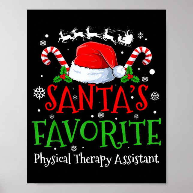Affiche Santa's Favorite Physical Therapy Istant Christmas (Devant)