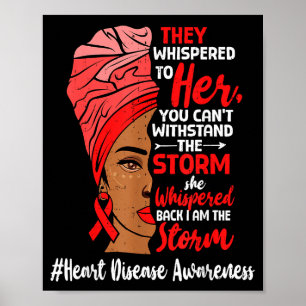 Affiche Santé cardiaque femmes noires mélanine maladie car