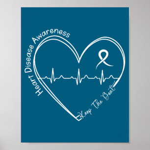 Affiche Santé cardiaque maladie cardiaque prise de conscie