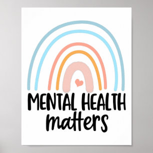 Affiche Santé Maladie mentale Problèmes de santé mentale