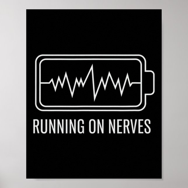 Affiche Santé mentale Énergie Anxiété Sur les nerfs  (Devant)