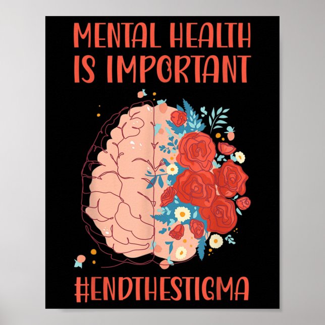 Affiche Santé mentale Importante Fin Stigmatisation Santé  (Devant)