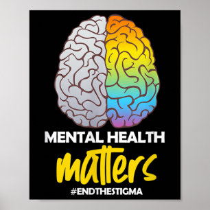 Affiche Santé mentale Mettre fin à la stigmatisation Sensi