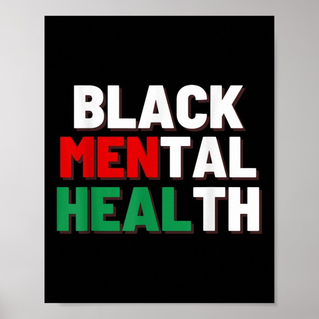 Affiche Santé mentale noire S (Devant)