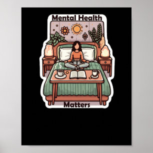 Affiche Santé mentale S - Affirmation positive Médit quoti