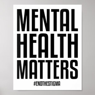 Affiche Santé Mentale S Mettre Fin À La Stigmatisation Sen