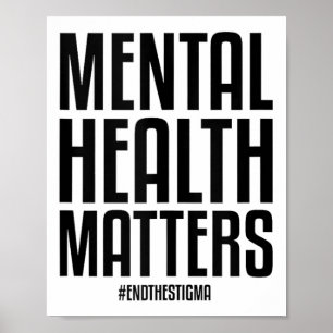 Affiche Santé Mentale S Mettre Fin À La Stigmatisation Sen