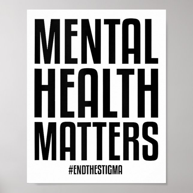 Affiche Santé Mentale S Mettre Fin À La Stigmatisation Sen (Devant)