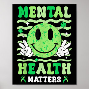 Affiche Santé Mentale S Sensibilisation Sourire Visage Hom