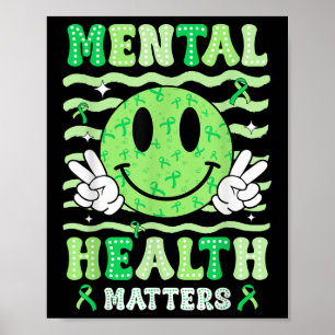 Affiche Santé Mentale S Sensibilisation Sourire Visage Hom