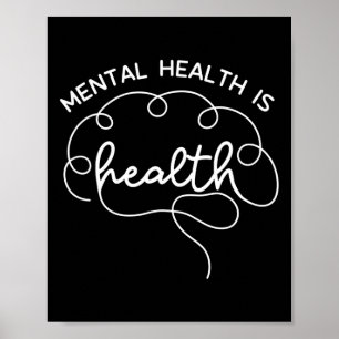 Affiche Santé Mentale Santé Maigre Cerveau Santé Mentale U