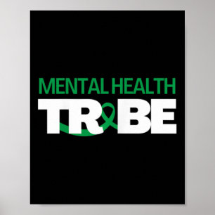 Affiche Santé mentale Tribu Sensibilisation à la santé men
