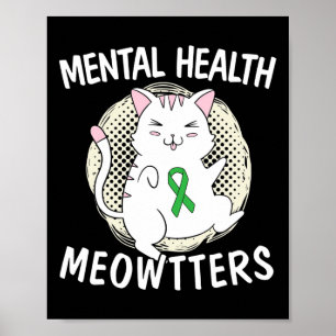 Affiche Santé Meowtters Amateur de Chat Mettre Fin à la St