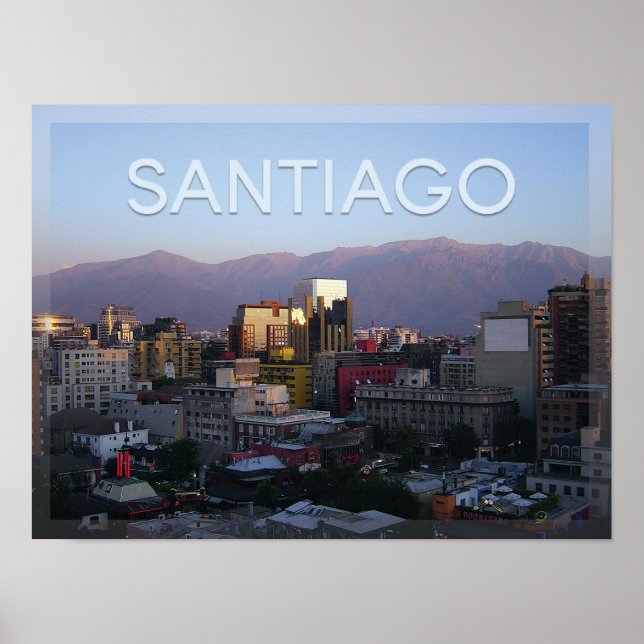 Affiche Santiago - Chili (Devant)