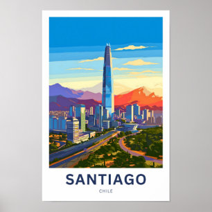 Affiche Santiago Chili Imprimer