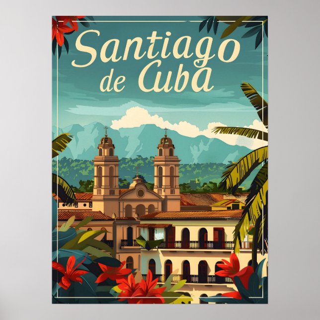 Affiche Santiago de Cuba : Soul rythmique des Caraïbes (Devant)
