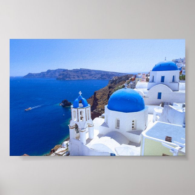 Affiche Santorin (Devant)