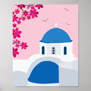 Affiche Santorin 02