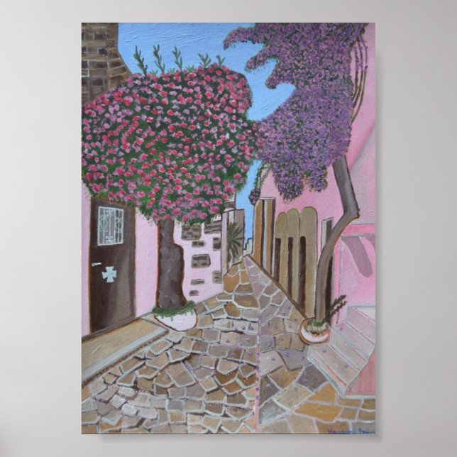 Affiche Santorin 2 Grèce (Devant)