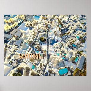 Affiche Santorin - Grèce
