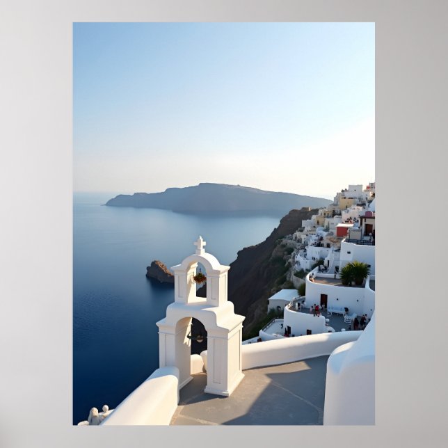 Affiche Santorin Grèce (Devant)
