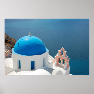 Affiche Santorin Grèce