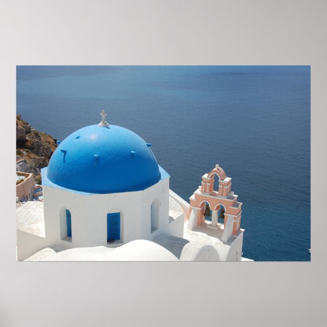 Affiche Santorin Grèce (Devant)