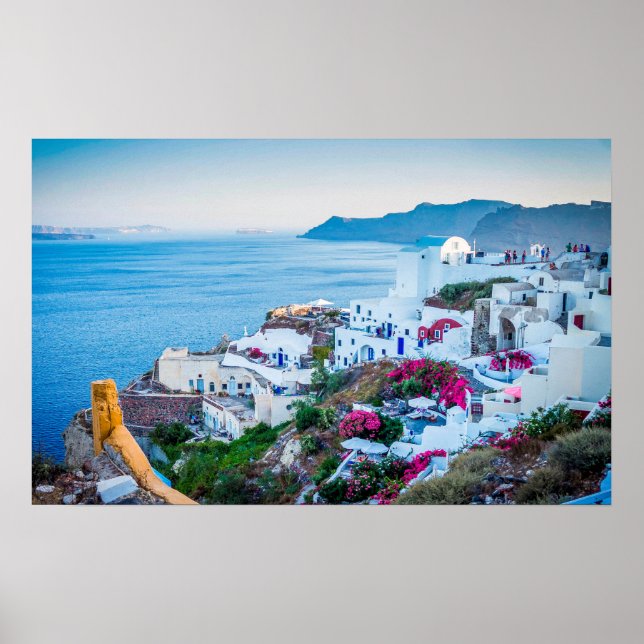 Affiche Santorin Grèce (Devant)