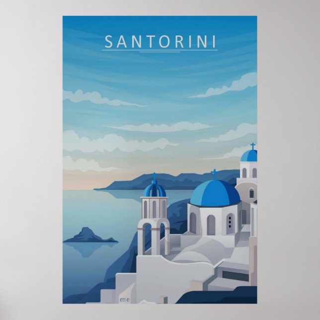 Affiche Santorini (Devant)
