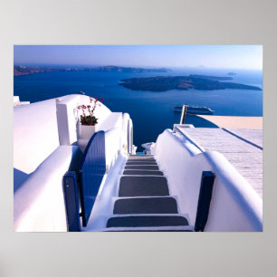 Affiche Santorini Greece Wall Art