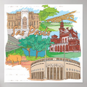 Affiche Sao Paulo