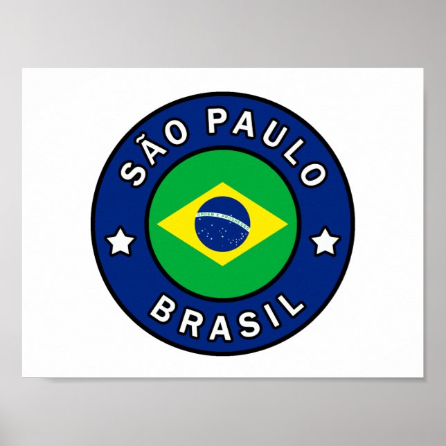 Affiche São Paulo Brasil (Devant)