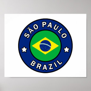 Affiche São Paulo Brazil