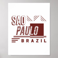 Sao Paulo Brésil Typographie Moderne Urbaine Desig